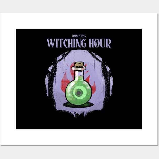 Witching Hour Halloween Gifts Wall Art by Dody